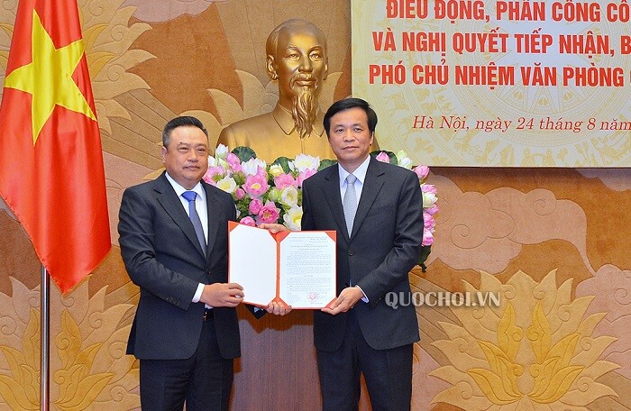 Chủ tịch PVN Trần Sỹ Thanh được điều làm Phó chủ nhiệm Văn phòng Quốc hội