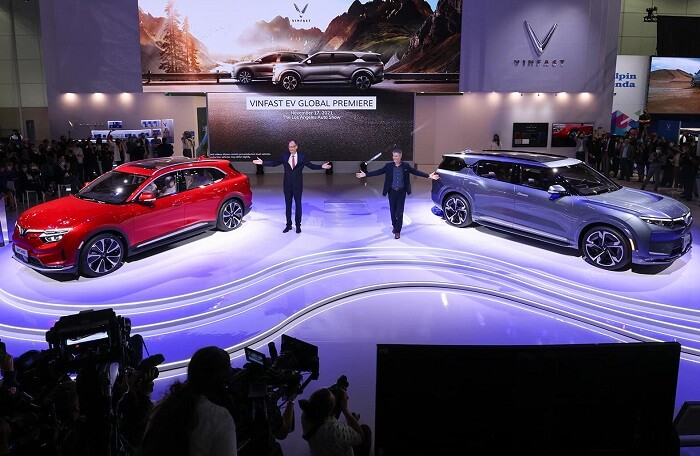 VinFast VF e35 và VF e36 chính thức trình diễn tại Los Angeles Auto Show