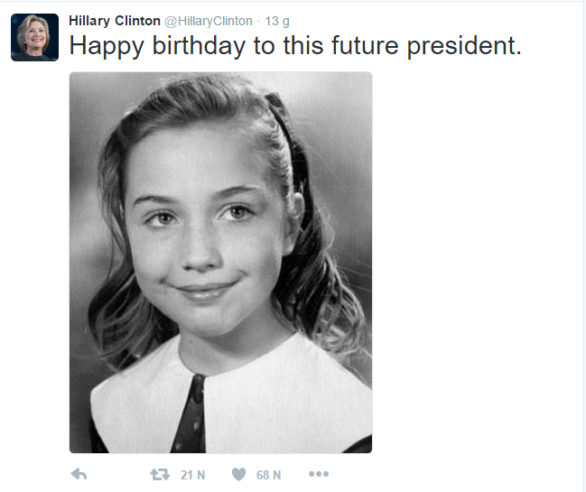 Hillary Clinton mừng sinh nhật  tuổi 69