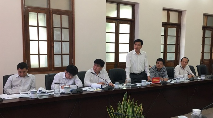 Thứ trưởng Nguyễn Ngọc Đông tại buổi làm việc với lãnh đạo Hải Phòng.