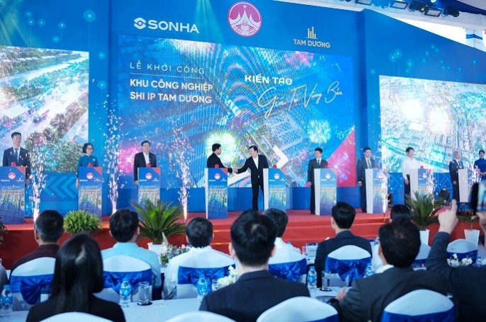 Lấn sân BĐS công nghiệp, Sơn Hà khởi công dự án SHI IP Tam Dương 1.576 tỷ