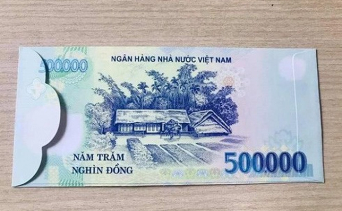 Rao bán bao lì xì có hình ảnh đồng tiền Việt Nam: \