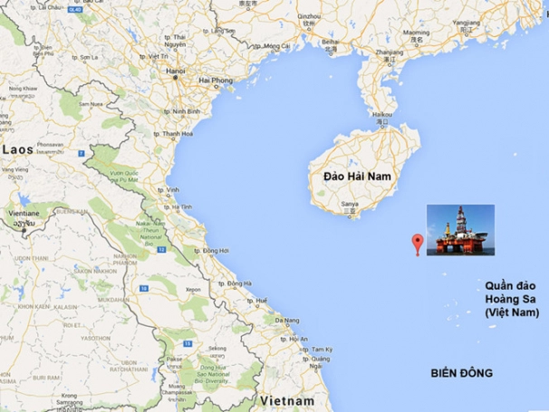 Trung Quốc di chuyển giàn khoan Hải Dương-981 về hướng Hoàng Sa