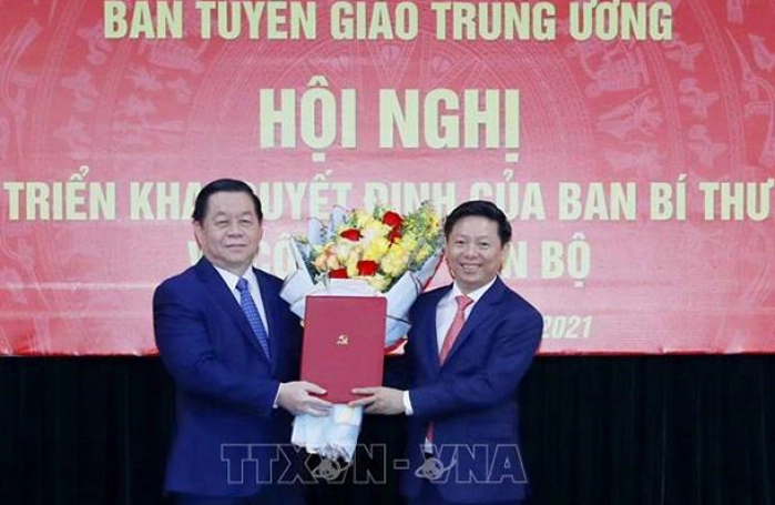 Ông Trần Thanh Lâm giữ chức phó trưởng Ban Tuyên giáo Trung ương