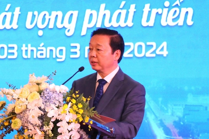 Ph&oacute; Thủ tướng Trần Hồng H&agrave; ph&aacute;t biểu tại buổi lễ.&nbsp;