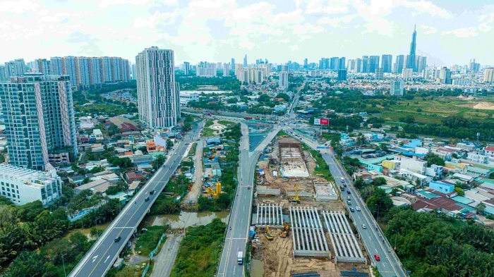 Toàn cảnh đại công trường An Phú: Nút giao thông 3 tầng, lớn nhất TP.HCM - Ảnh 5