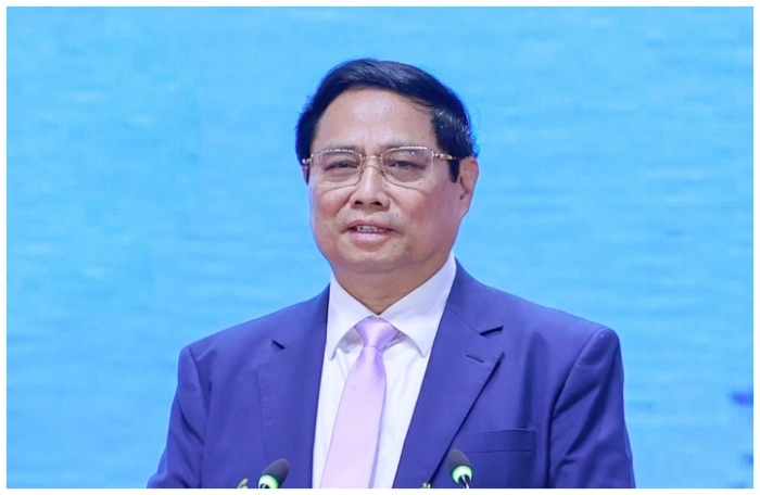 Thủ tướng Phạm Minh Ch&iacute;nh ph&aacute;t biểu chỉ đạo tại Hội nghị.